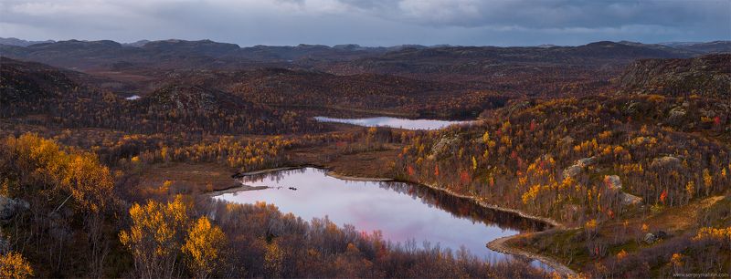Autumn, Hill, Kola Peninsula, Кольский, Осень Осенние просторы Заполярьяphoto preview