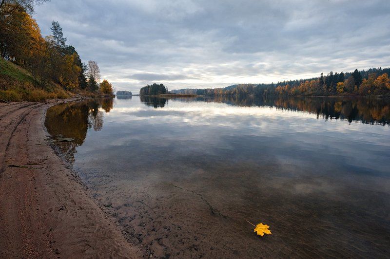Уносит времени река последний лист осеннийphoto preview