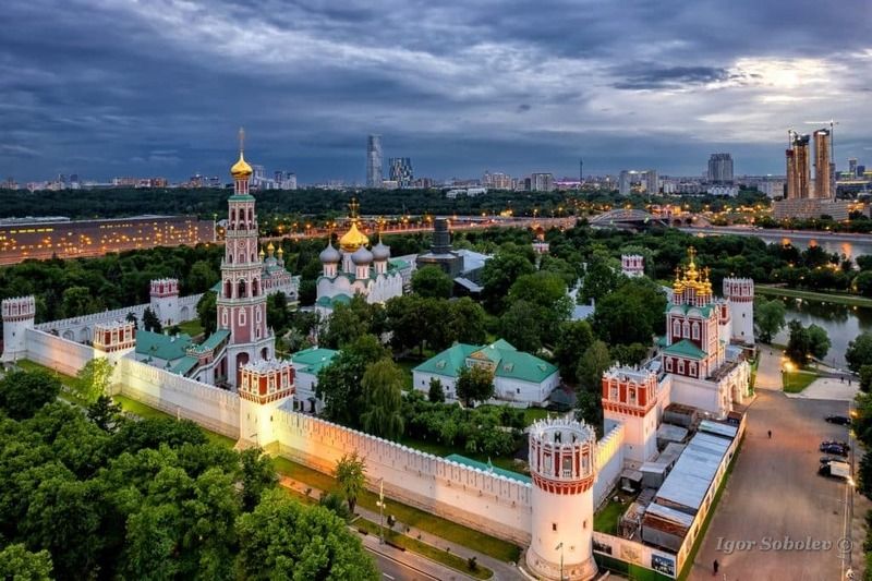 новодевичий монастырь, москва, аэровид Новодевичий монастырьphoto preview