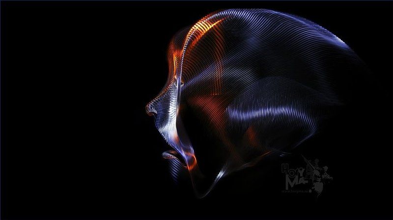 светографика, витые сдвиги, графика, портрет, история, сюжет, предметы А можно я её с собой возьму? (Светографика - Витые сдвиги 2009 )photo preview