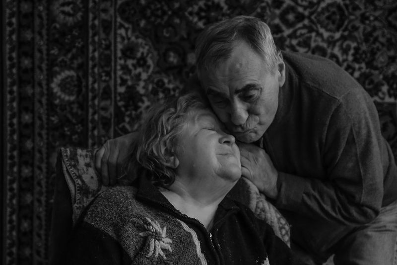 семья чб бабушка дедушка  И в горе, и в радости photo preview