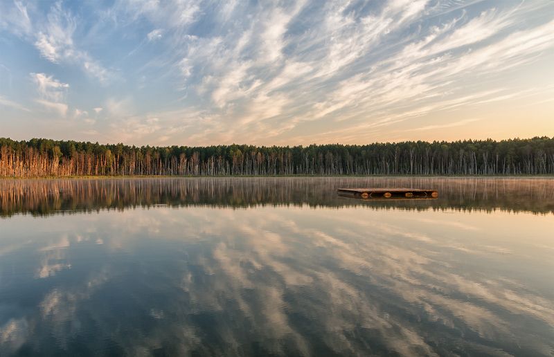 утро, тишина, озеро, рассвет, утро..photo preview