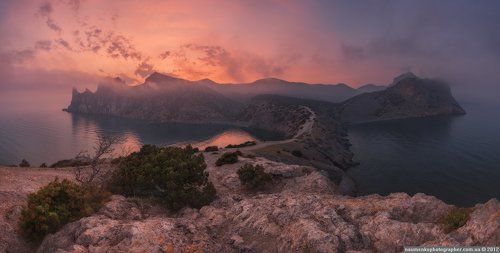 Новый Свет. Панорама с мыса Капчик