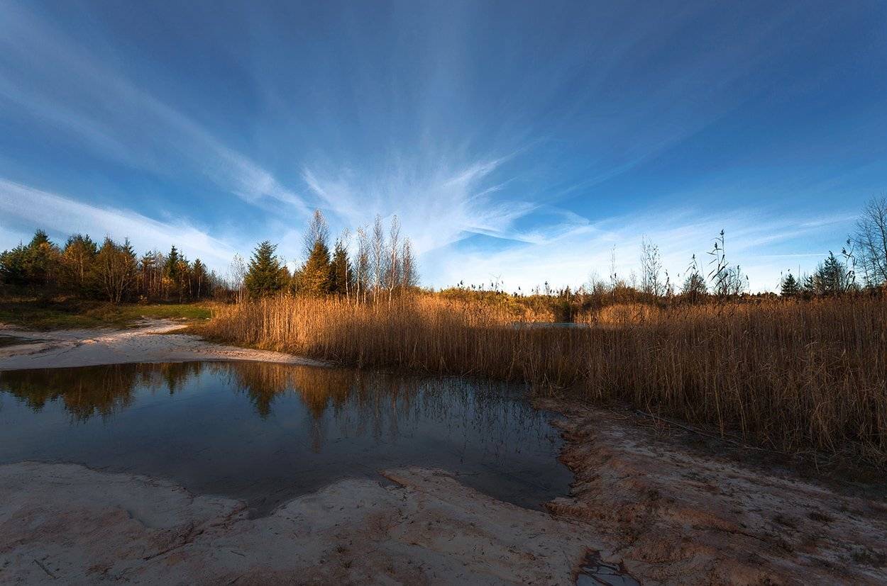 ***. Автор: Анна Кудрявцева Озеро, Осенний, Осень, Пейзаж, Сельский, Утро, Анна Кудрявцева