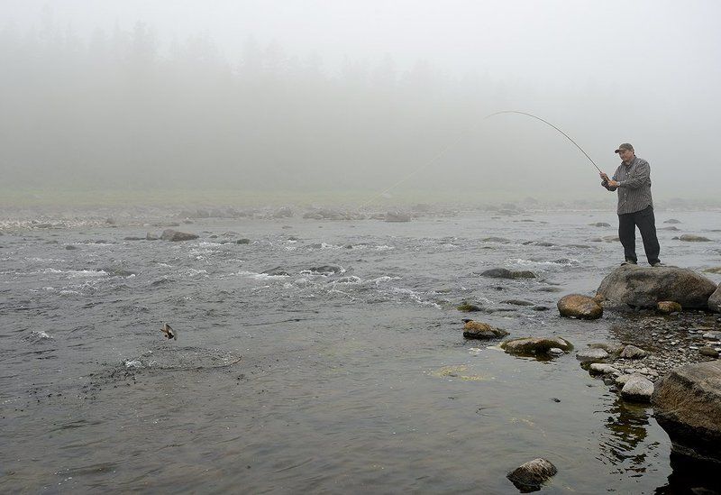 Рыбалка в тайге Красноярского края. пос. Туруханск. река Северная.photo preview