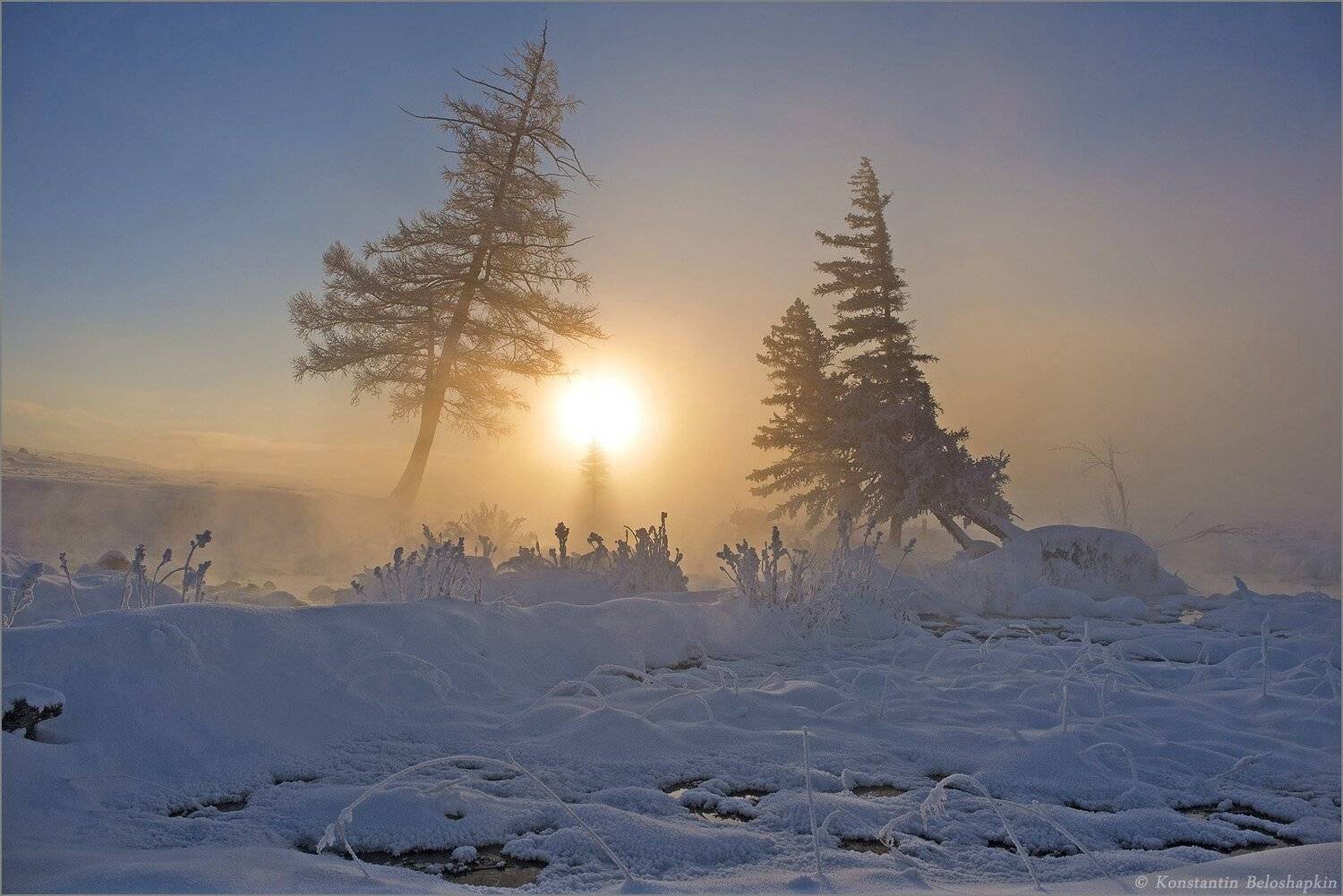 fujifilm x100, алтай, зима, константин белошапкин, курай, мороз, утро, Константин Белошапкин