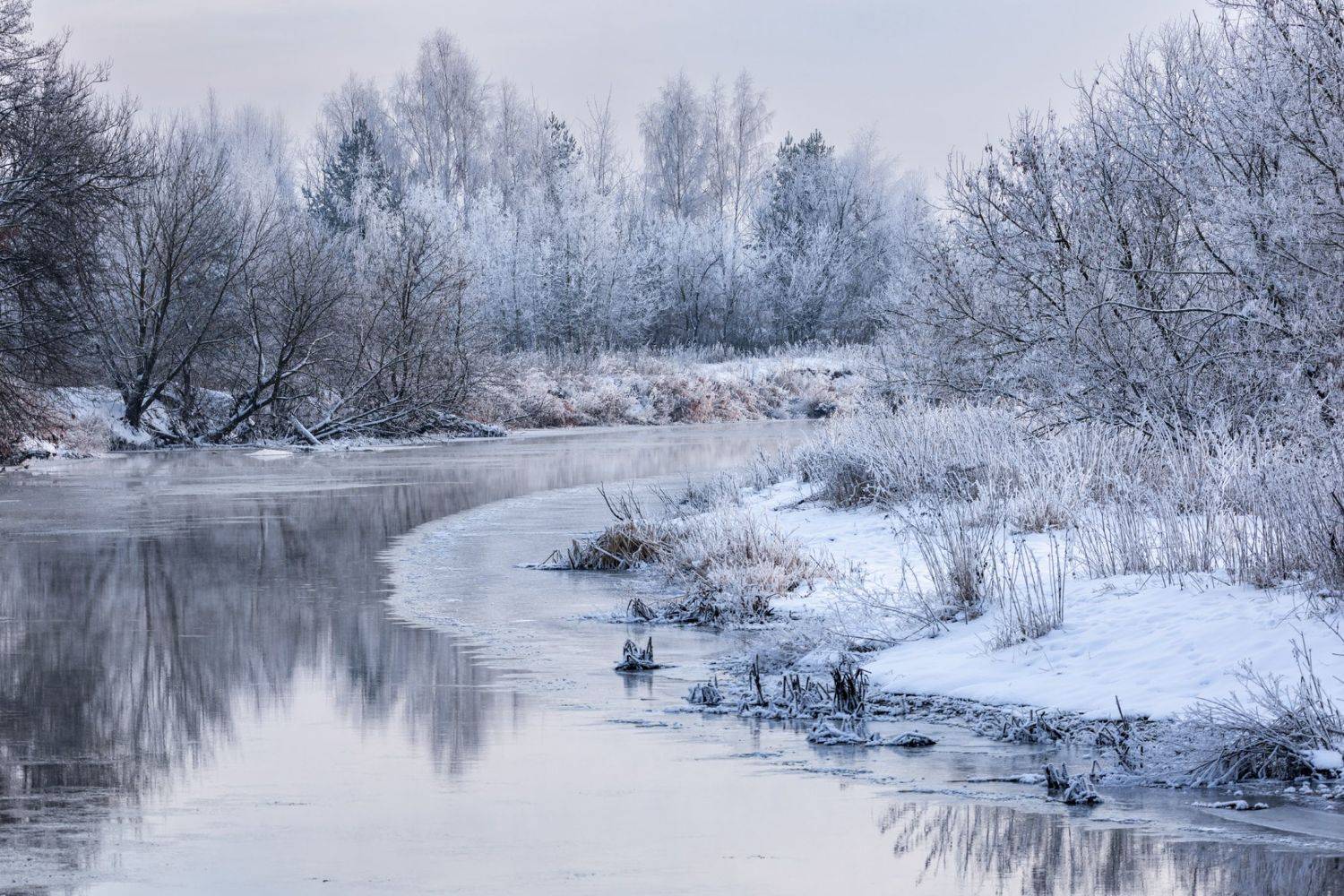 река, декабрь, перволедье, Владимир Штыриков