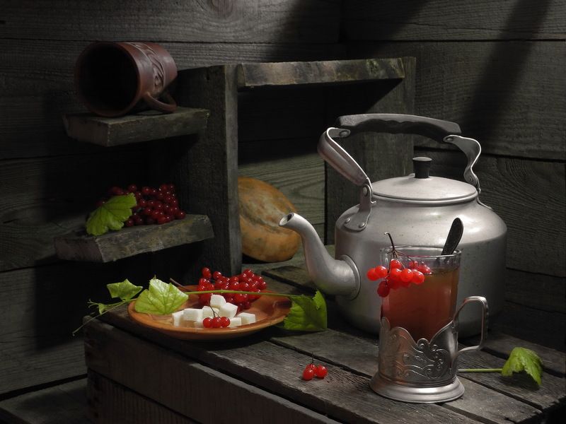 Чай с калиной.photo preview