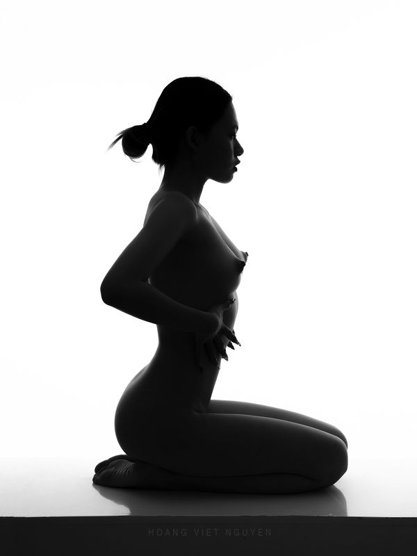 fine nude, nude, glamour, asian, vietnam, vietnamese, body, black and white, bw, bnw, monochrome * * *photo preview