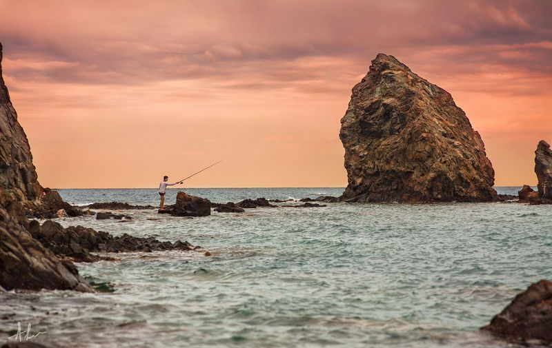 рыбак море Турция Рыбакphoto preview