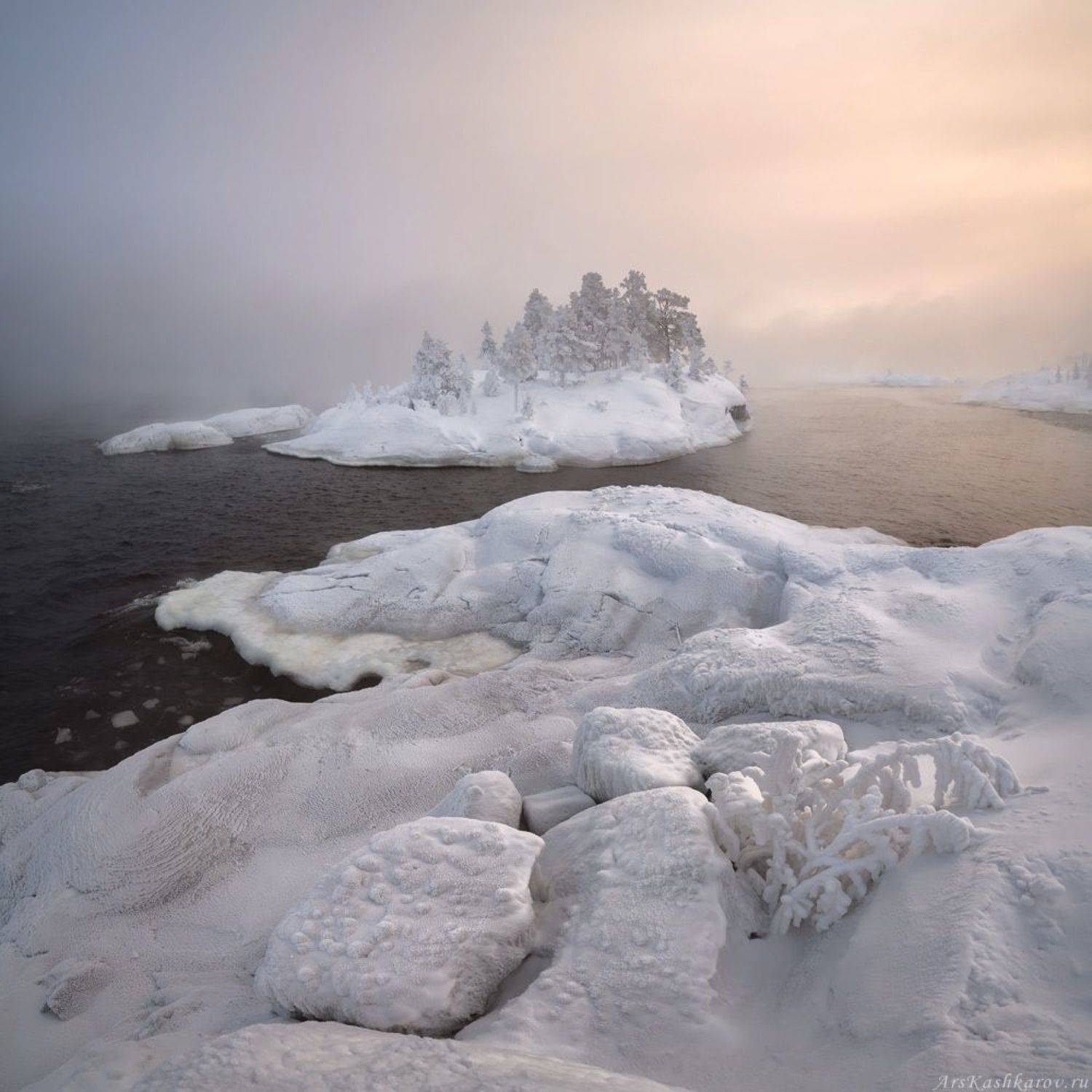 зимняя ладога, карелия, шхеры зимой, ладожское озеро, зимний пейзаж, Арсений Кашкаров