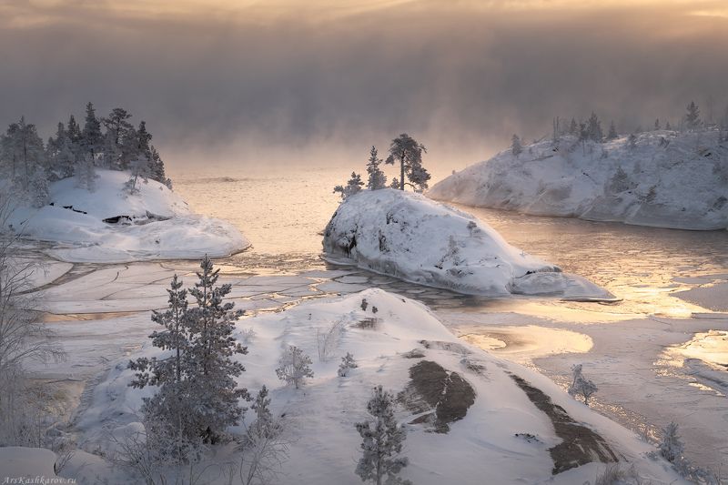 зимняя ладога, карелия, шхеры зимой, ладожское озеро, зимний пейзаж, остров-кит \