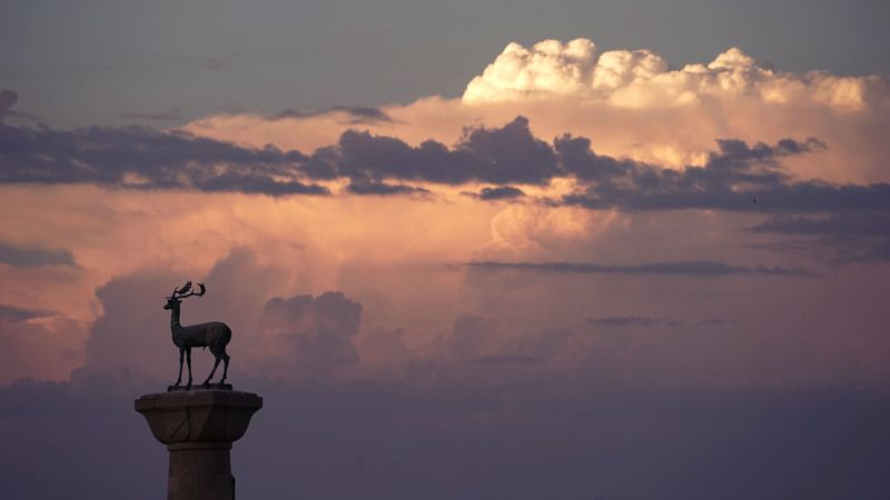 Sunset, Rodos, Родос, Clouds, sky Страж гаваниphoto preview