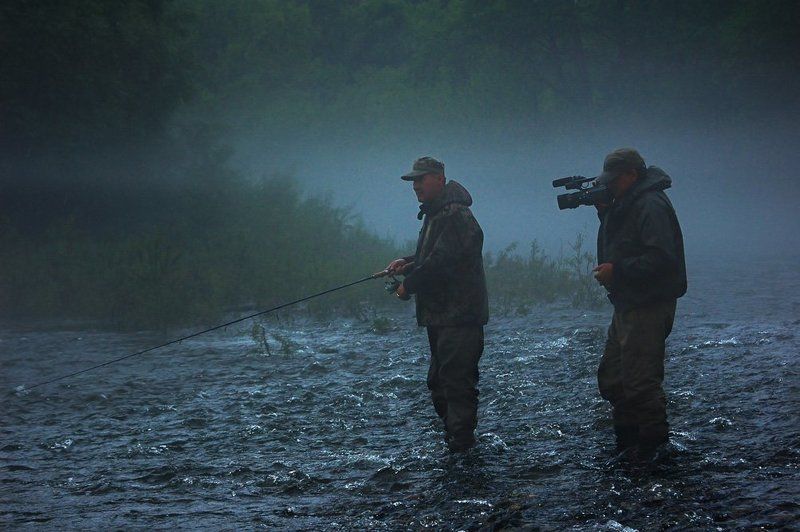 снимается кино про рыбалку...photo preview