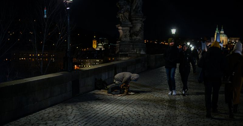 people, prague, begging, street, bridge The reality of lifephoto preview