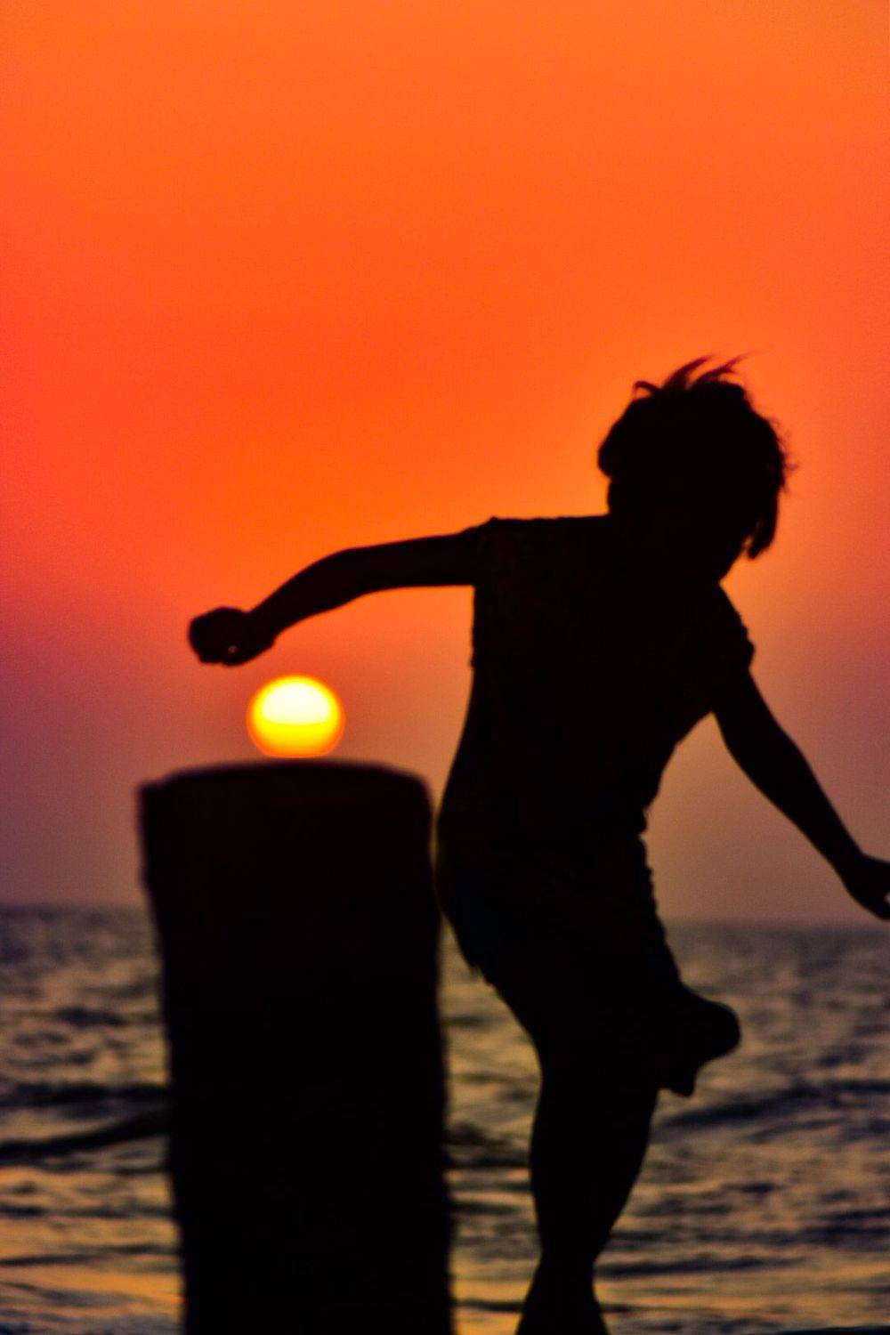 sunset, night, silueta, colores, Laverde Yako