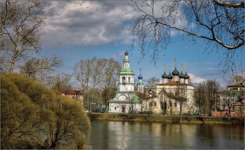 пейзаж, весна, архитектура, город, река, свет, цвет, александр никитинский Весна...photo preview