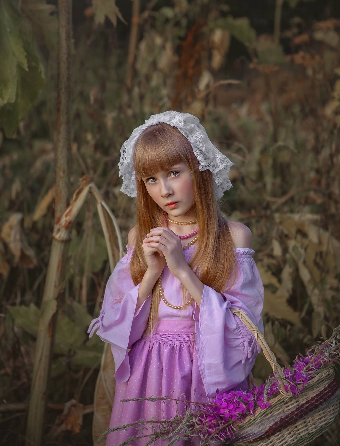 В сказочном лесу. Автор: Шепелева Татьяна девочка цветы сказка солнце лето красота счастье мечты красавица фотография, Шепелева Татьяна