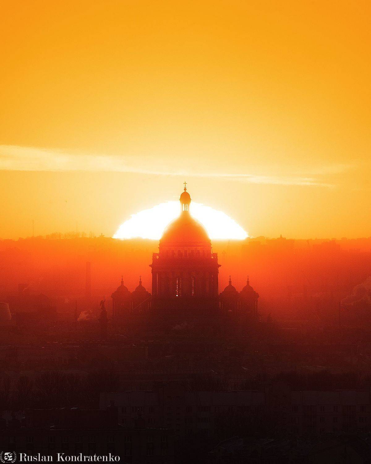 исаакиевский собор, санкт-петербург, рассвет, закат, прострел, time blending, композитная фотография, Руслан Кондратенко