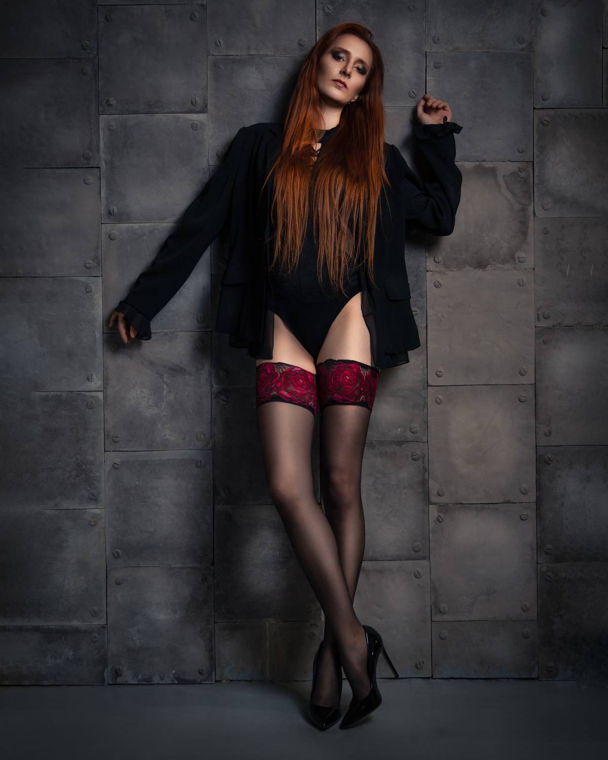 Девушка. Автор: Дмитрий Александров боди, чулки,девушка,портрет, красивая, Дмитрий Александров