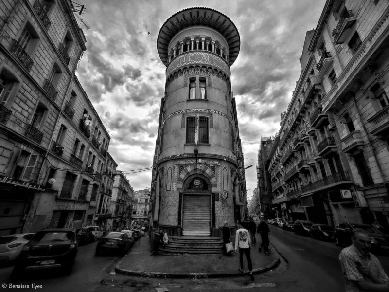 black and white, bnw, monochrome, architecture, old architecture, symétrie, sky, building, outdoor, photography, algeria, oran, cpa oran, benaissa ilyes, street, noir et blanc, travel, CPA Oranphoto preview