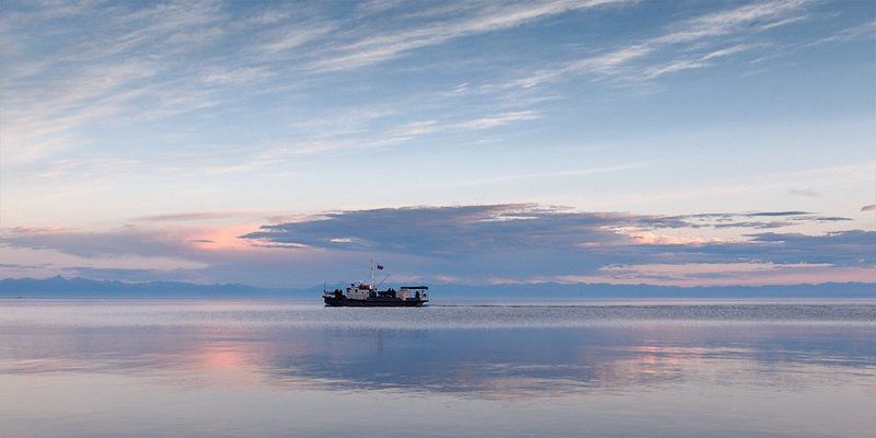 байкал, хамар-дабан, катер, закат, 2009 -photo preview