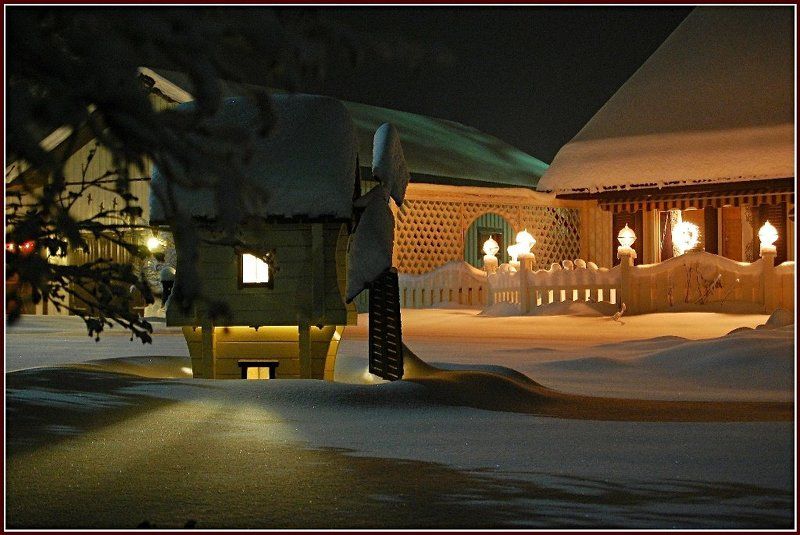 зима, , , снег, , , лапландия, , , швеция, , , сказка, , , иней Домик для пластилиновой вороныphoto preview