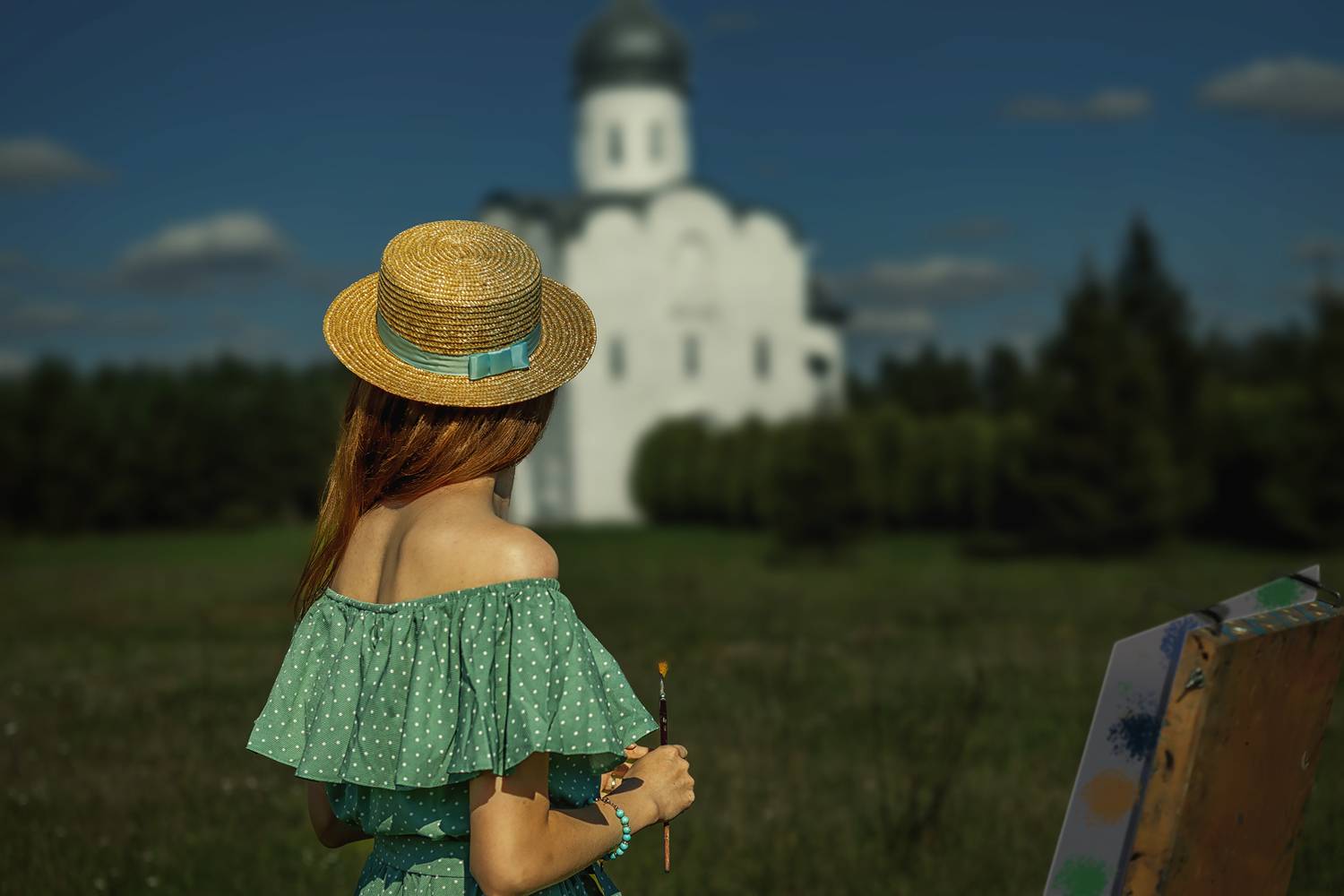 Этюд на свежем воздухе в ясный, солнечный день.. Автор: Дмитрий Счеславский , Дмитрий Счеславский