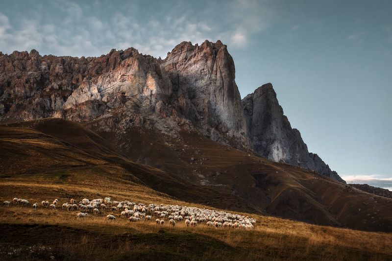 ингушетия, горы, закат,  кавказ photo preview