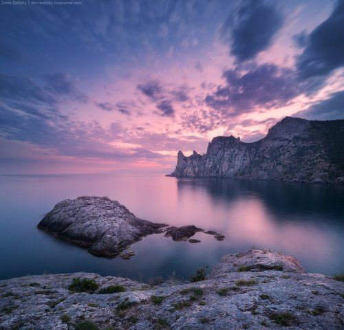 Новый Свет (Крым). Вид с тропы Голицына и  мыса Капчик