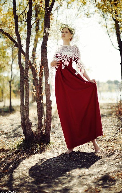 autumn, beauty, portrait, vintage Autumnal reverencephoto preview