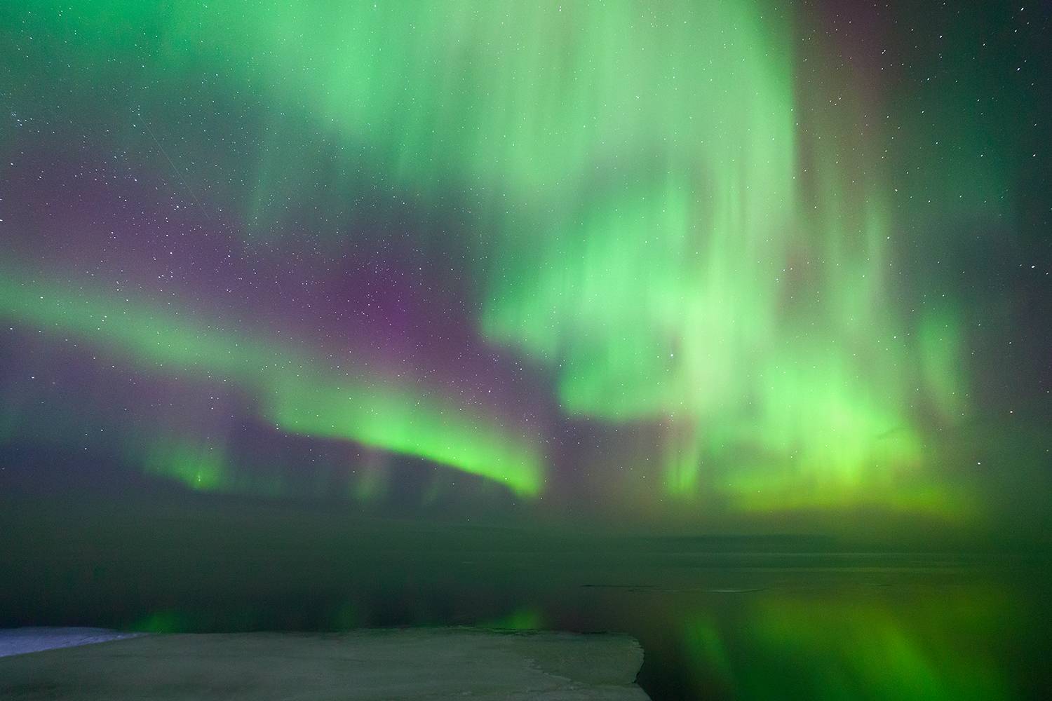 Glow. Автор: Хамаганова Мария северное сияние, полярное сияние, ночь, пейзаж, озеро, Хамаганова Мария