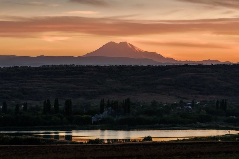 кавказ, эльбрус, гора, горы, кмв, георгиевск, вечер, закат Провожающий деньphoto preview