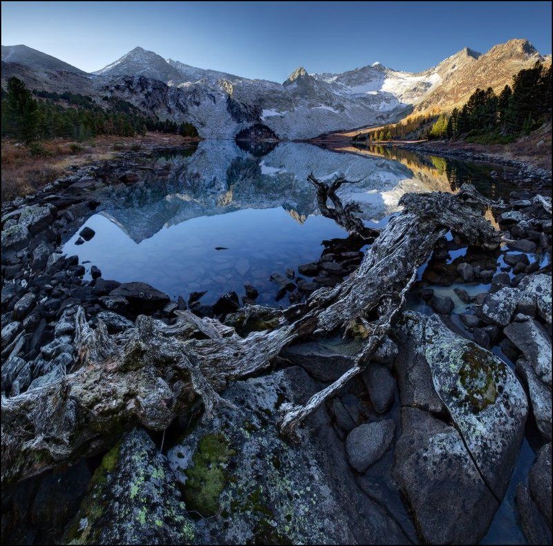 Алтай, Горы, Крепкое Озеро, Утро, Ярославский Виталий Природы Увяданьеphoto preview