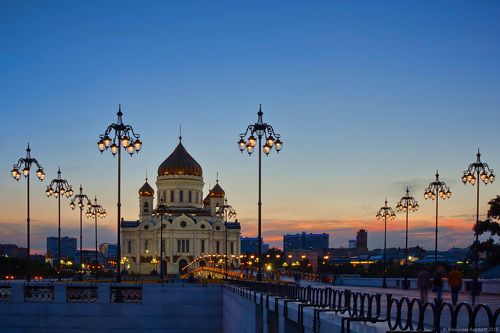 На закате