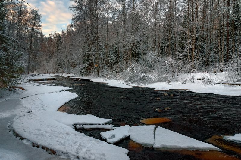 природа, ленинградская область, линдуловская роща, река рощинка ***photo preview