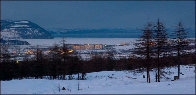 магадан, гертнера, вечер Зимний вечер... не в Гаграхphoto preview