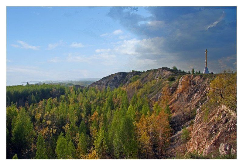 царевщина, крест, гора царев курганphoto preview