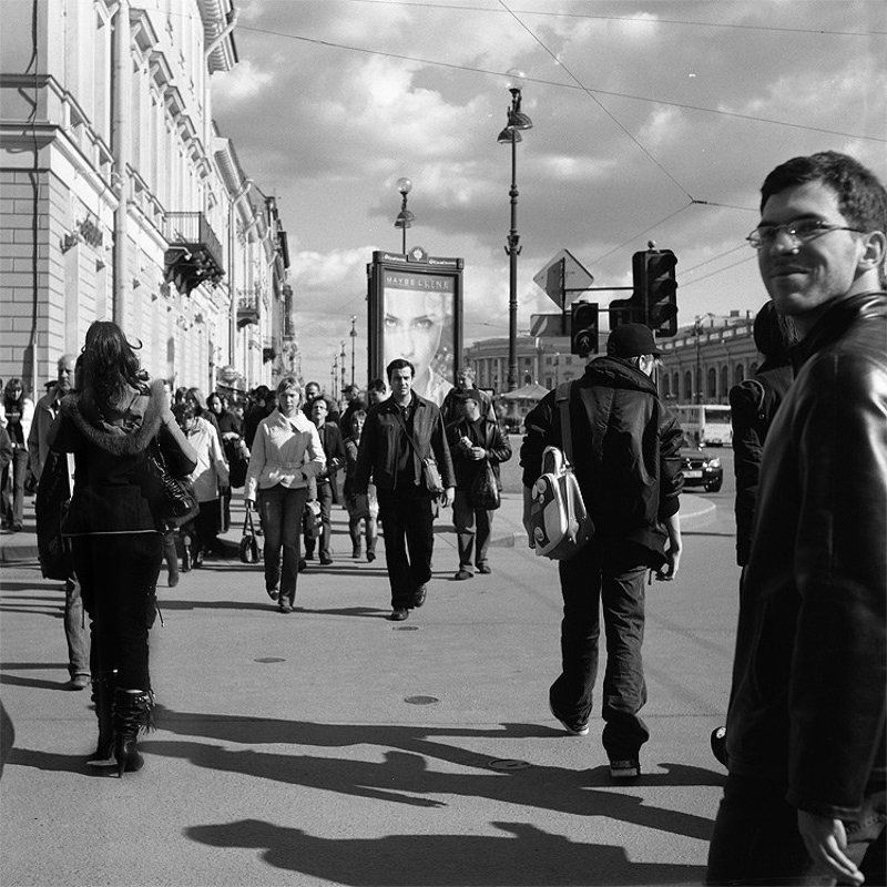 невский, питер, перекрёсток, люди ***photo preview