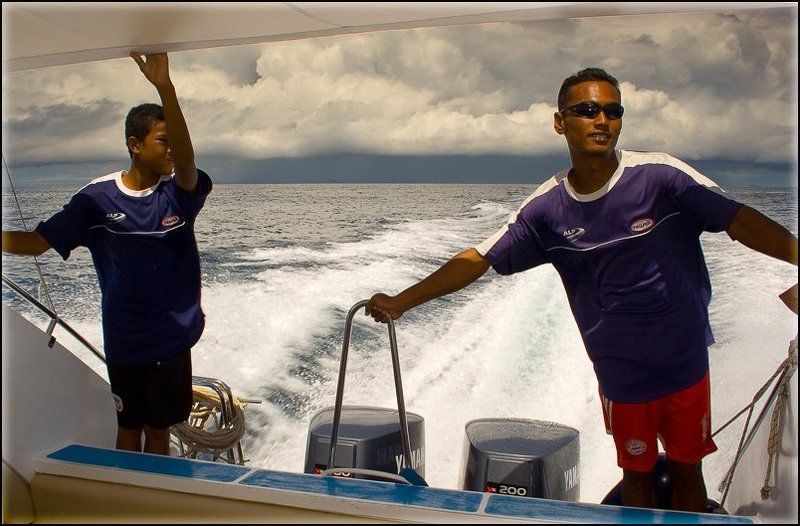 таиланд, speedboat, андаманское, море С ливнем на перегонкиphoto preview