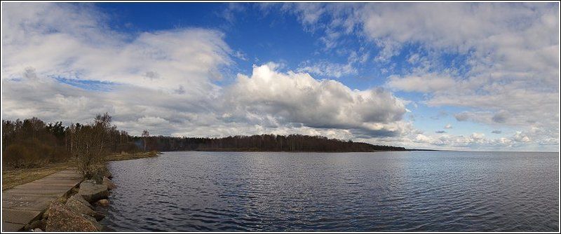 финский залив, молодежное, весна, облака, photo preview