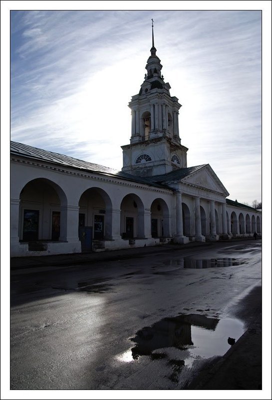 кострома, утро, лужа Про лужи, утро и Костромуphoto preview