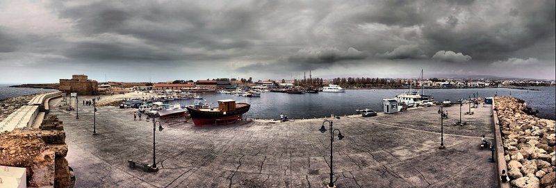кипр пафос море панорама А погода не очень...photo preview