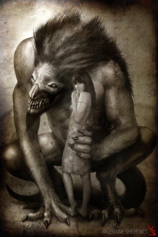 bodyguard,girl,monster photo preview