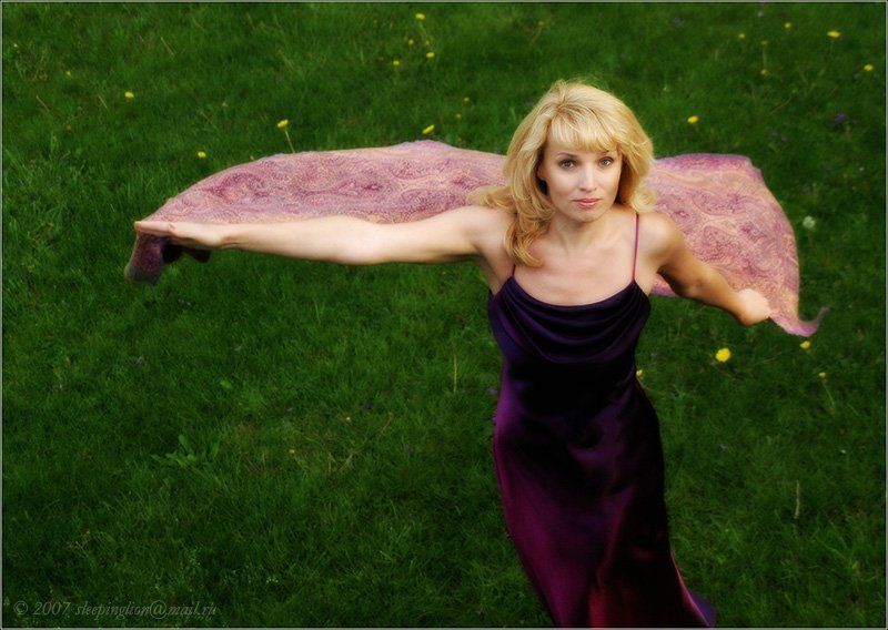 портрет, девушка, гламур Bird in the night skyphoto preview