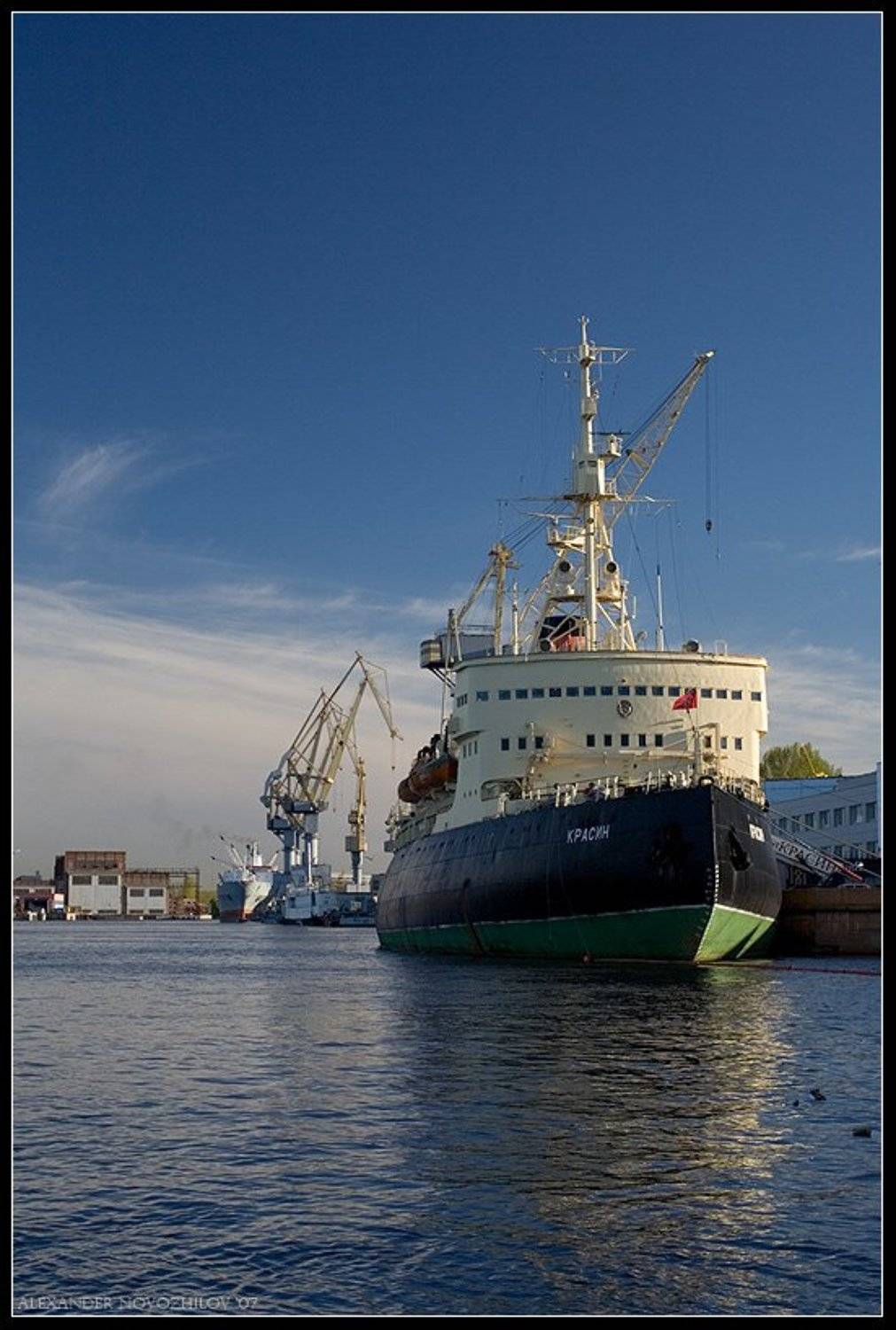 ледокол, музей, красин, небо, вода, набережная, петербург, Alexander Novozhilov