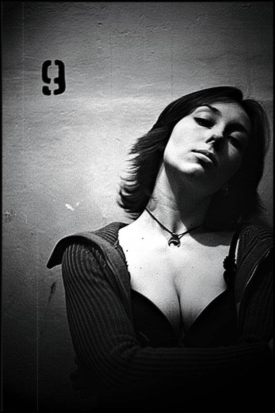 На лестнице. Автор: Тимофеев портрет, ч/б, шоп, ольга, тимофеев, Тимофеев