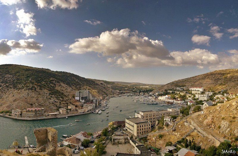 станко, пейзаж, море, балаклава Балаклава. Облака над бухтой.photo preview