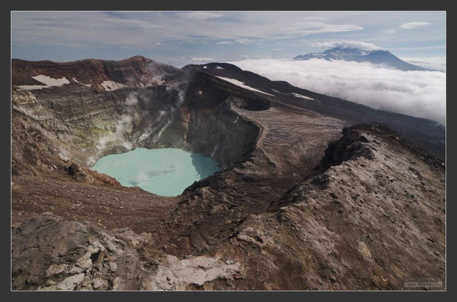 Классический вид с вершины вулкана Горелый. Автор: Артем Безотечество , Артем Безотечество