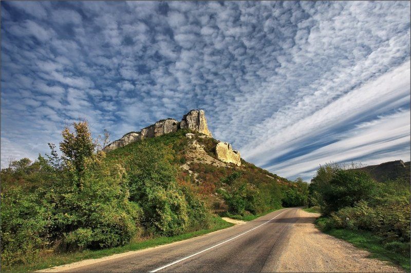 пейзаж По дороге с облакамиphoto preview